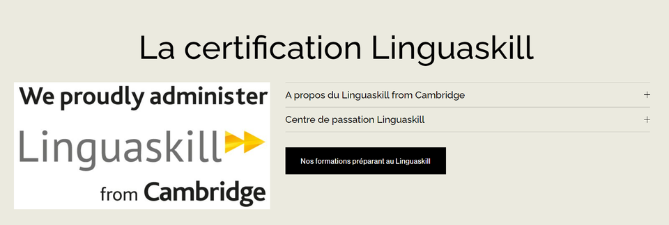 Logo certification Linguaskill